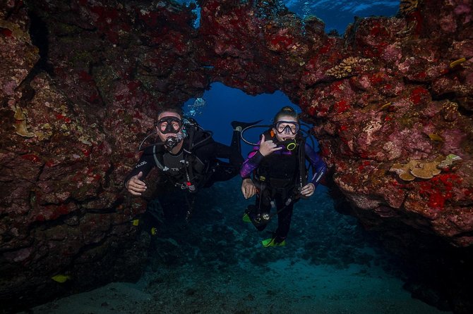 2 Tank Lanai Cathedral Scuba Dive Via Boat for Certified Divers - The first descent, a practical warm-up