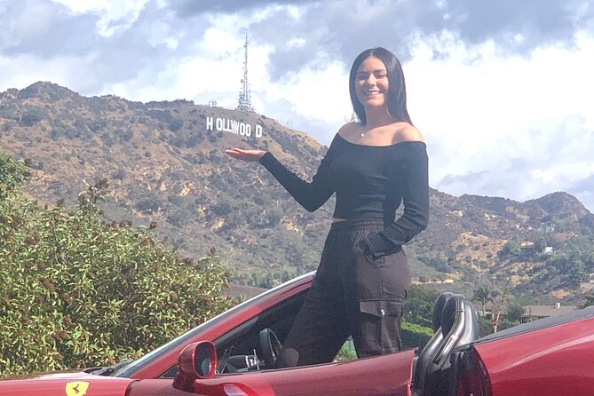 30-Minute Luxury Driving Tour: Explore Hollywood in a Ferrari - Hollywood Boulevard sights on the way up
