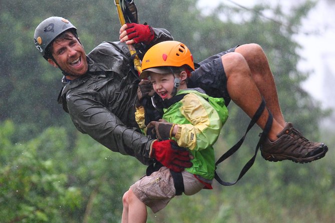 7-Line Maui Zipline on the North Shore - The suspension bridge and aerial obstacles