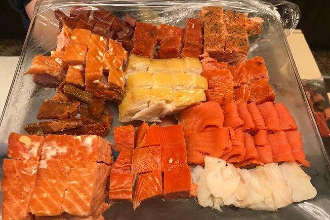 Anchorage City Tour w/ Taste of Wild Smoked Salmon & Reindeer Sausage - Ulu knives and Ship Creek: two different pieces of Anchorage