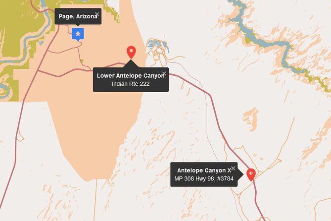 Antelope Canyon X Admission Ticket - Check-in outside Page and the ride to the canyon