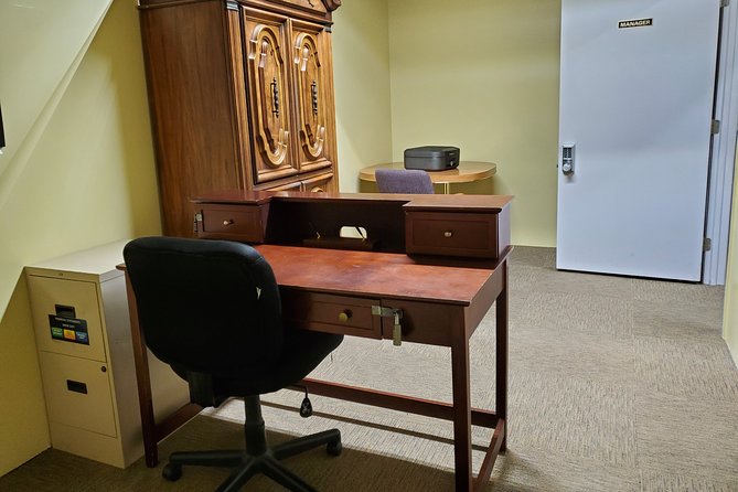Bank Heist Escape Room Game for Private Group - The Last National Bank setup