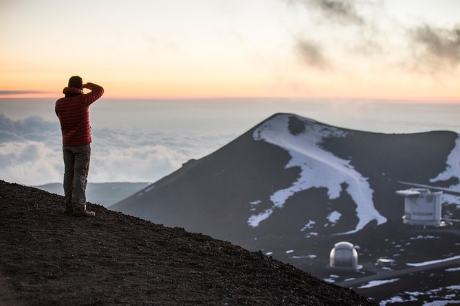 Big Island: Mauna Kea Summit and Stars Small-Group Adventure Tour - The summit sunset above the clouds