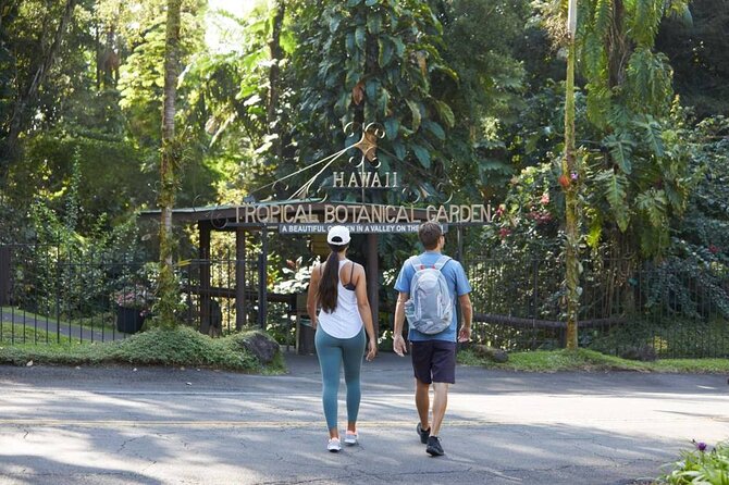 Big Island Waterfalls Tour with Swimming and Botanical Garden - Walking the Hawaii Tropical Botanical Garden