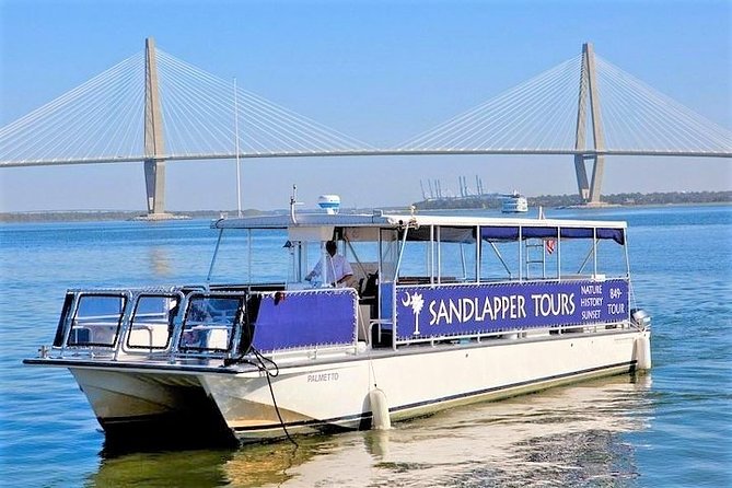 Charleston Harbor Sunset Cruise - Going beneath the Arthur Ravenel Jr. Bridge