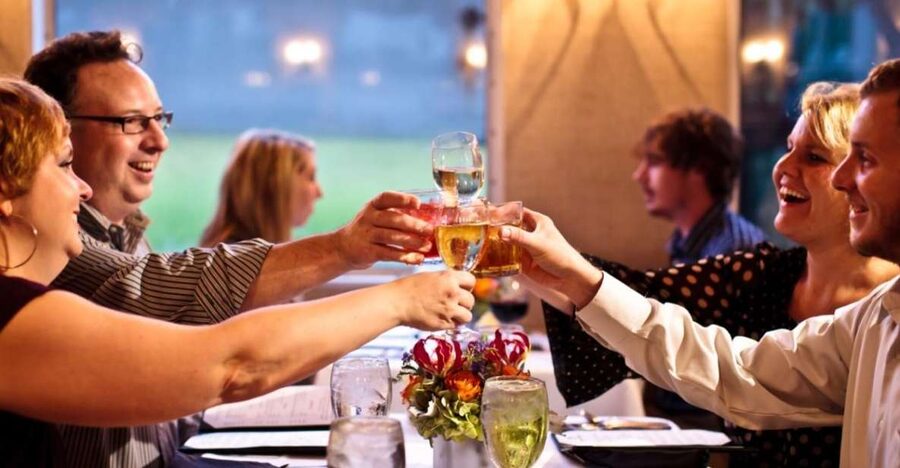 Charleston: Luxury Harbor Dinner Cruise - Charleston Harbor from the dining room