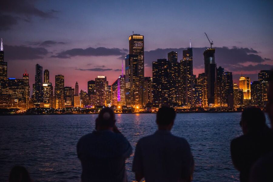 Chicago by Night River and Lake Cruise - Out Onto Lake Michigan for the Skyline View