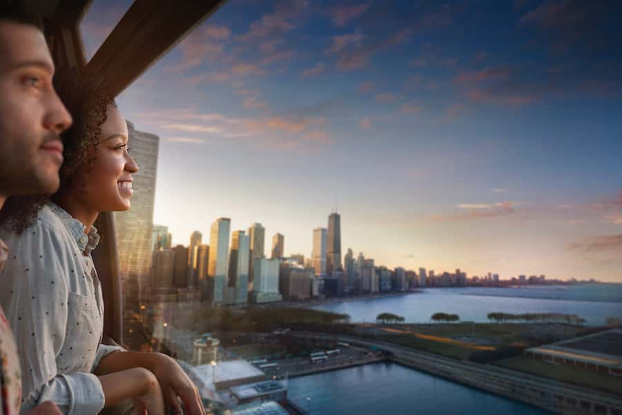 Chicago: Navy Pier Centennial Wheel Ticket - Sunset, Fireworks, and Other Good Timing Choices
