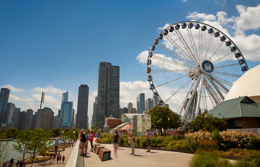 Chicago: Navy Pier Centennial Wheel Ticket - Reaching the Wheel on Navy Pier