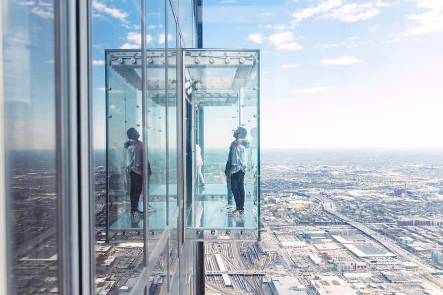 Chicago: Willis Tower Skydeck and The Ledge Ticket - Start at Willis Tower, between Wacker and Jackson
