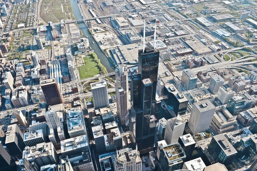 Chicago: Willis Tower Skydeck and The Ledge Ticket - The Skydeck view reaches far beyond downtown