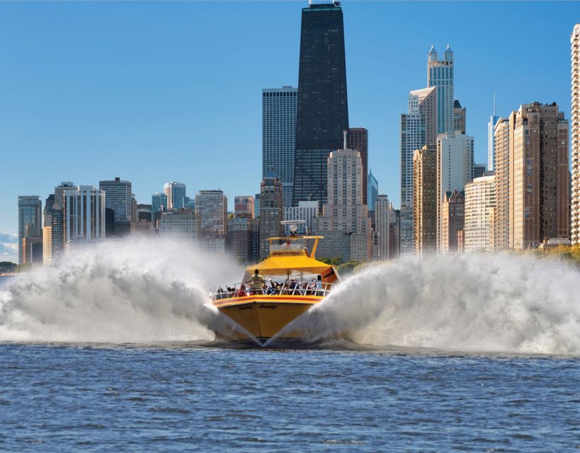 City Cruises Chicago: Seadog Lakefront Speedboat Ride - Grant Park and Buckingham Fountain from Lake Michigan