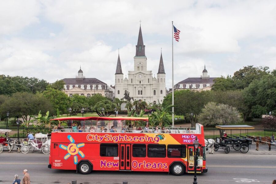 City Sightseeing New Orleans HOHO Bus Tour & Bookable Extras - Stops 5 to 9: Basin Street, Bourbon Street, and Downtown