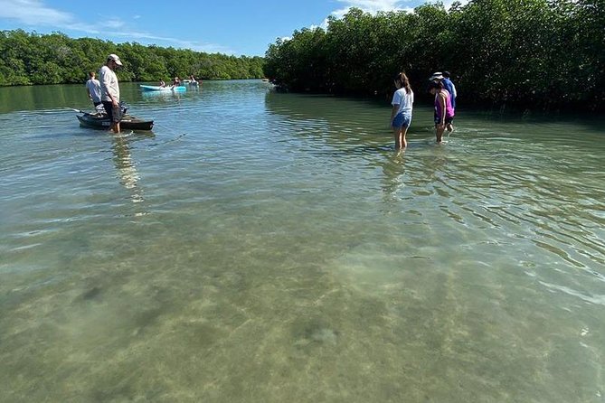 Clear Kayak Tours in Fort Pierce - Getting comfortable in the clear kayaks