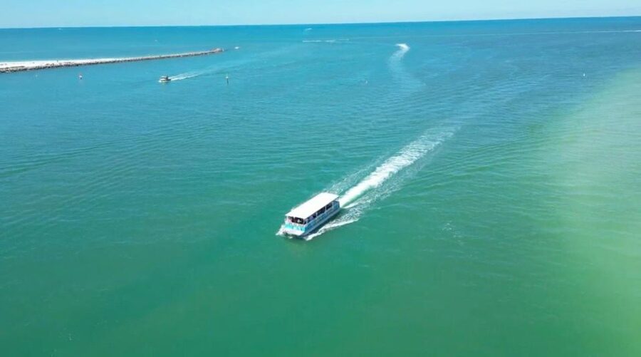 Clearwater Beach: Dolphin & Island Sandbar Cruise - The ride out through Clearwater’s coastal waters