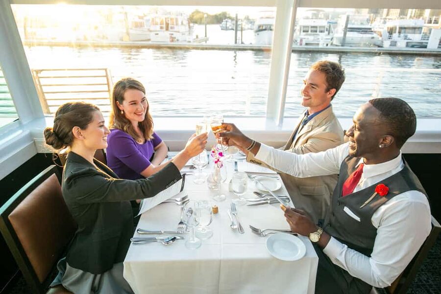 DC: City Cruises Gourmet Brunch, Lunch, or Dinner Cruise - Dinner with a plated three-course meal