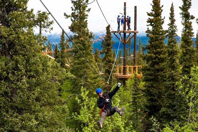 Denali Park Zipline Adventure - The off-road ride adds a second adventure