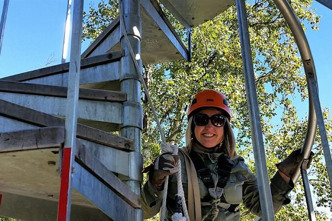 Denali Zipline Tour in Talkeetna, AK - Suspension bridges and the spiral staircase