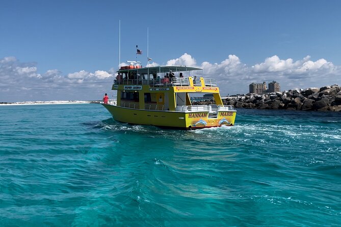 Dolphin & Sunset Cruises - Leaving the harbor and entering East Pass
