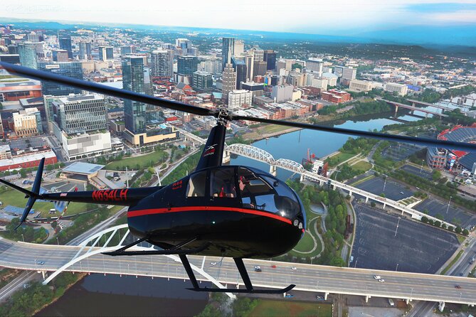 Downtown Nashville Helicopter Tour - Starting at Tune Airport on the west side