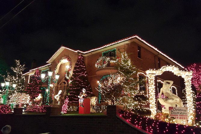 Dyker Heights Brooklyn Christmas Lights Tour - Meeting near Times Square as darkness arrives