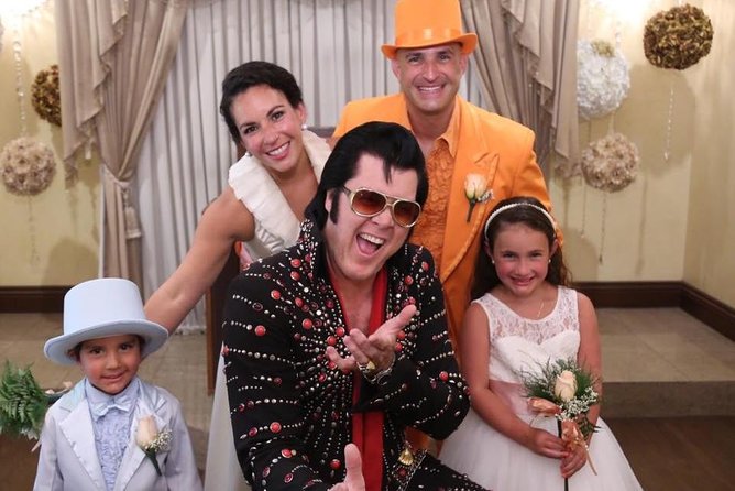 Elvis Themed Wedding or Vow Renewal at Graceland Wedding Chapel - Elvis brings the ceremony to life