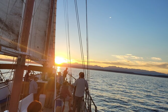 Evening Colors Sunset Sail Tour in Seattle - Mountain Views on a Clear Evening