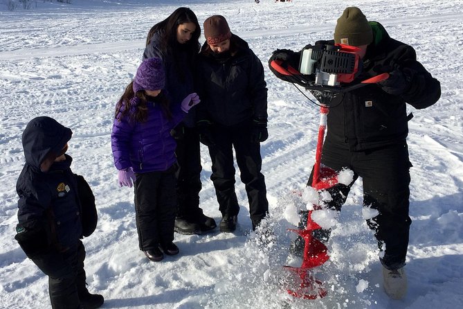 Fairbanks Ice Fishing Expedition in a Heated Cabin with Fish Cookout - Wildlife, views, and time outside