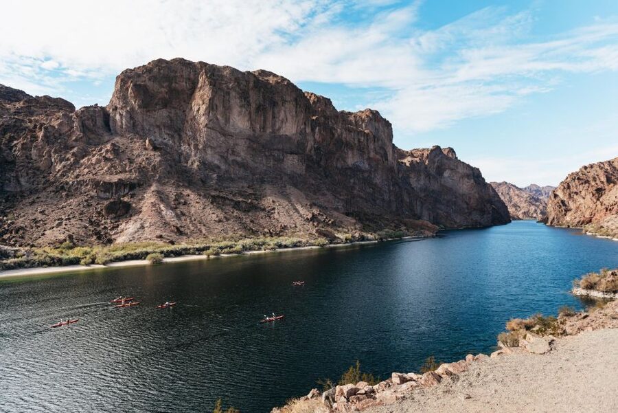 From Las Vegas: Emerald Cave Guided Kayaking Tour - Getting ready at Willow Beach Marina