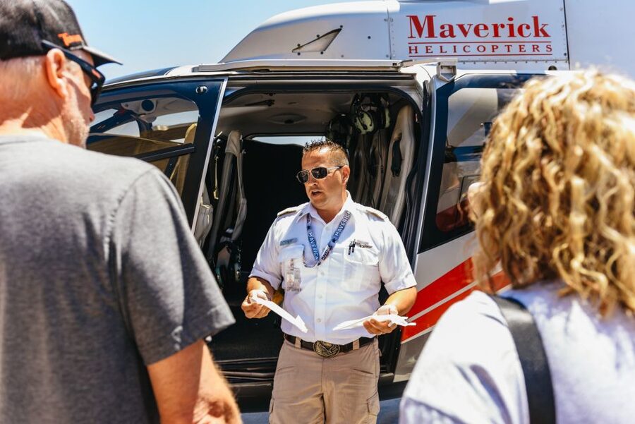 From Las Vegas: Grand Canyon Helicopter Tour with Champagne - The return route through the Bowl of Fire