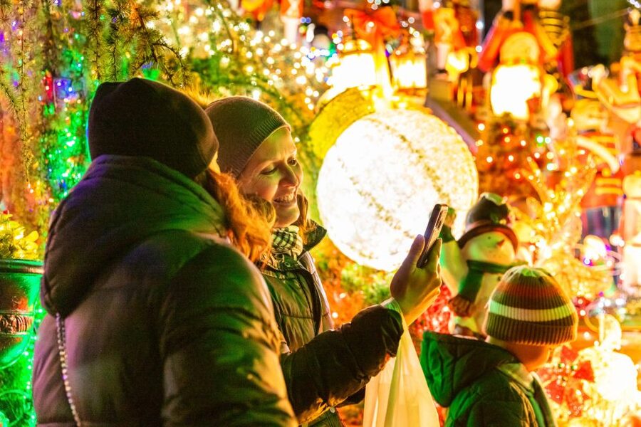 From Manhattan: 4-Hour Dyker Heights Holiday Lights Bus Tour - Returning via the Manhattan Bridge