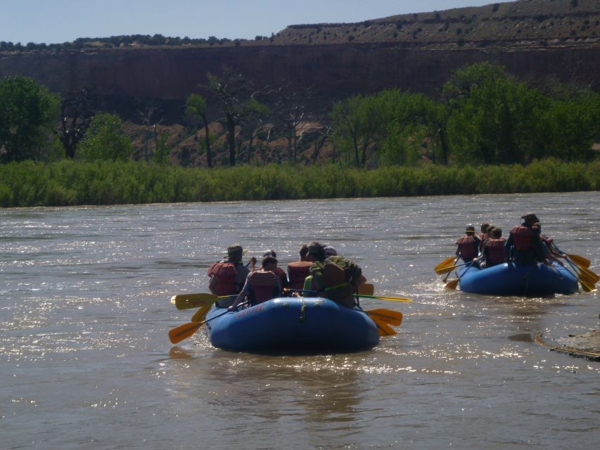 From Moab: Colorado River Guided Rafting Trip - Fisher Towers from a river-level view
