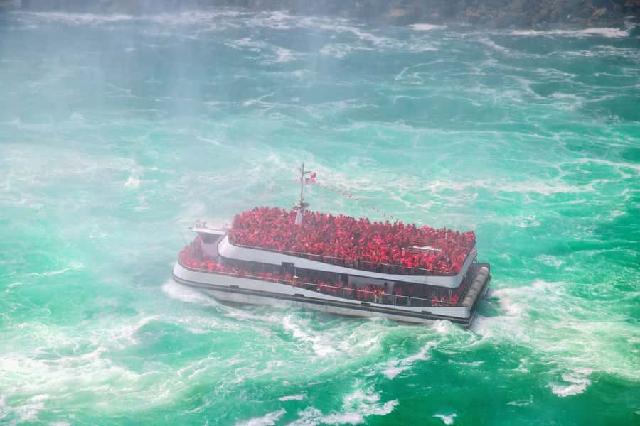 From NYC: Niagara Falls with Outlet Shopping, 2-Day Tour - First views at the American Falls