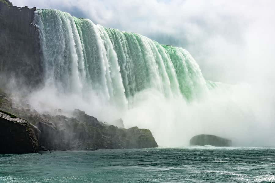 From NYC: Niagara Falls with Outlet Shopping, 2-Day Tour - Winter swaps the boat for Cave of the Winds