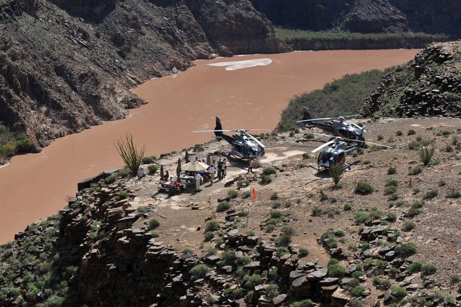 From South Rim: Grand Canyon Spirit Helicopter Tour - Marble Canyon, Point Imperial, and the North Rim