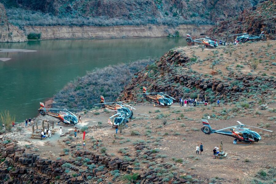 From South Rim: Grand Canyon Spirit Helicopter Tour - The Dragon Corridor is the route’s big visual payoff