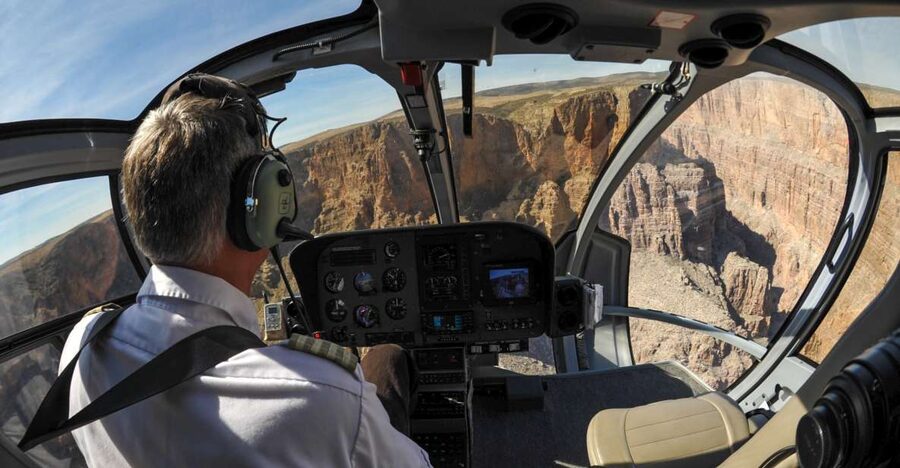 From South Rim: Grand Canyon Spirit Helicopter Tour - The first lift over the Kaibab National Forest