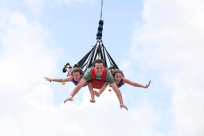 Fun Spot America Theme Parks- Kissimmee - Evening lights and the splash pad