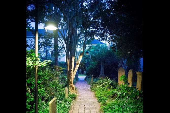 Ghosts of Charleston Night-Time Walking Tour with Unitarian Church Graveyard - Walking through Charleston’s old city after dark