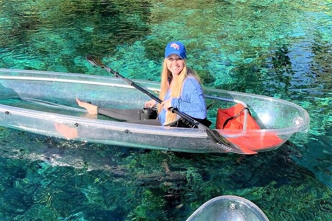 Glass Bottom Kayak Eco Tour through Rainbow Springs - The clear-kayak view from KP Hole Park