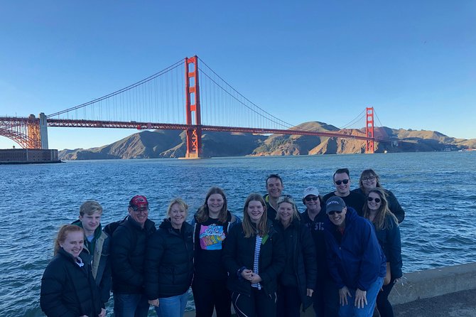 Golden Gate Bridge Muir Woods Sausalito with Optional Alcatraz - The Palace of Fine Arts is a quick architectural pause
