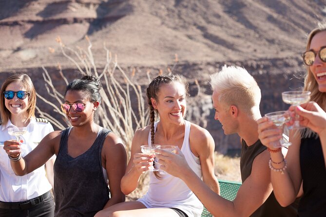 Grand Canyon West Rim Helicopter Tour with Champagne Toast - The optional Las Vegas Strip flight