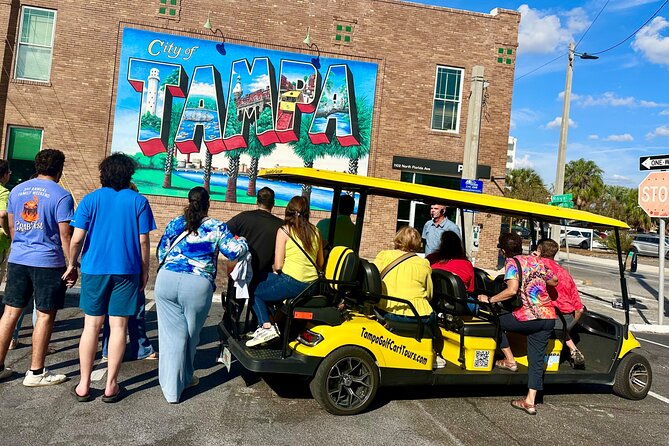 Guided Tampa Sightseeing Tour in a Deluxe Street Legal Golf Cart - Hyde Park Village and Bayshore Boulevard show Tampa’s polished side