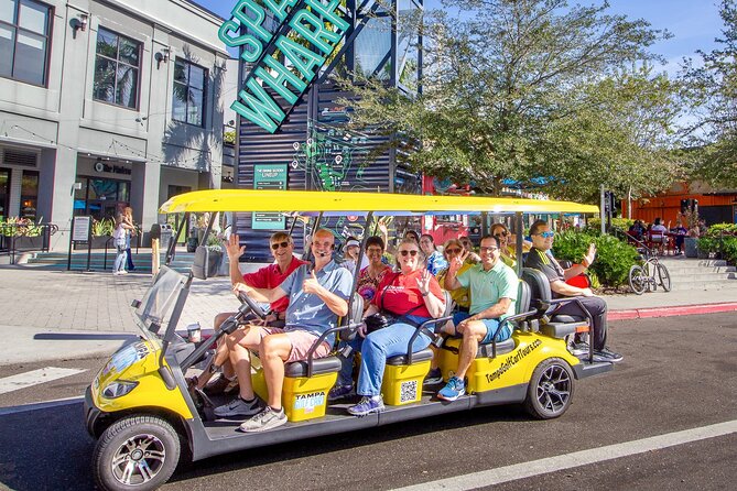 Guided Tampa Sightseeing Tour in a Deluxe Street Legal Golf Cart - Harbour Island begins the city lesson