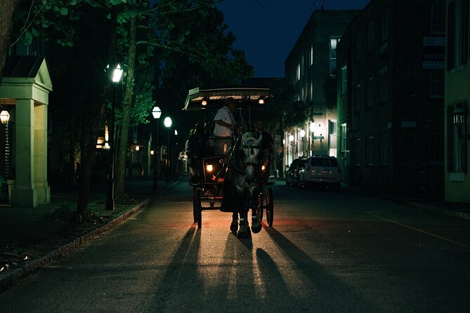 Haunted Evening Horse and Carriage Tour of Charleston - Circular Congregational Graveyard after dark