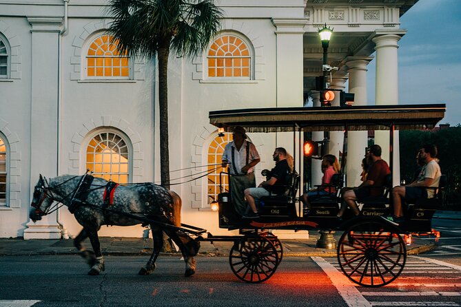 Haunted Evening Horse and Carriage Tour of Charleston - Pirate waters, City Market, and the return trip
