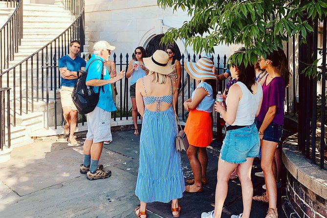 Historic Charleston Guided Sightseeing Walking Tour - Rainbow Row and the short waterfront stop