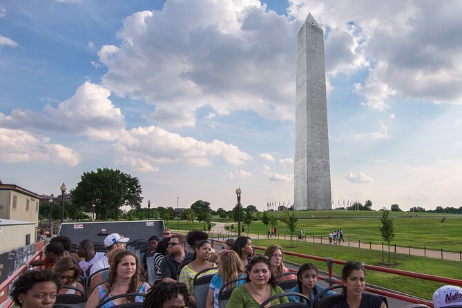 Hop-on Hop-off Sightseeing Tour by Open-top Bus with 18 Stops - Stop 1: Washington Monument and the National Mall