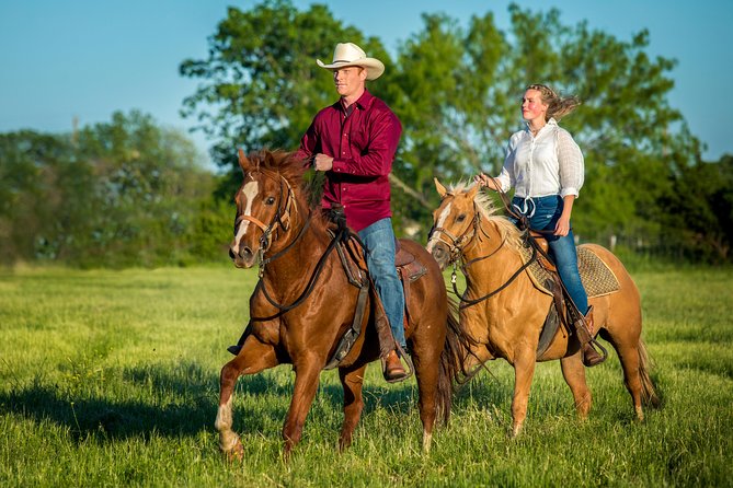 Horseback Riding on Scenic Texas Ranch near Waco - Reaching the high bluff above the Brazos River
