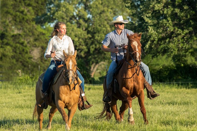 Horseback Riding on Scenic Texas Ranch near Waco - Riding through meadows, woods, and ranch country